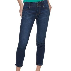 Apt.9 Tummy Control Ankle Jeans